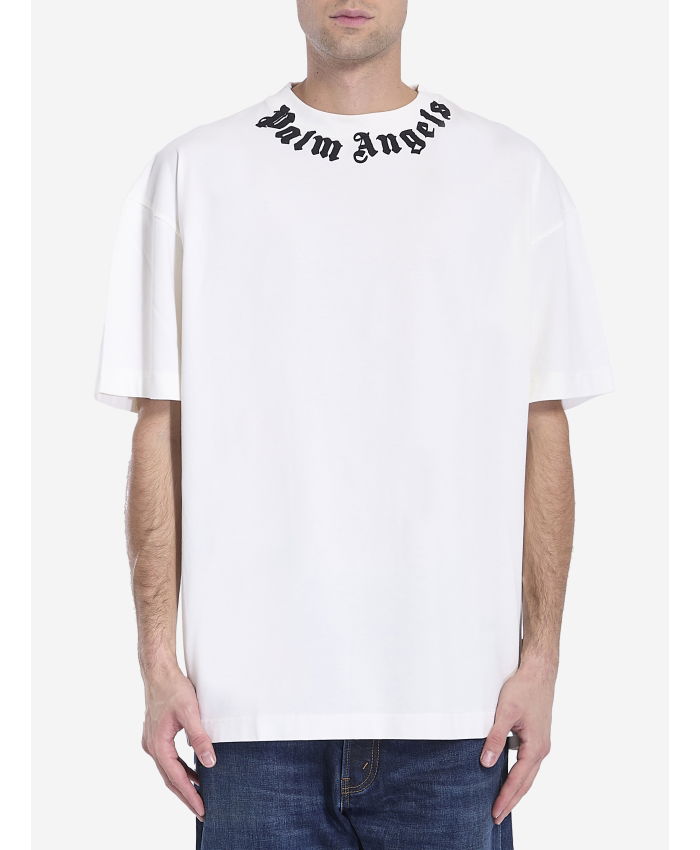 PALM ANGELS - Neck Logo t-shirt