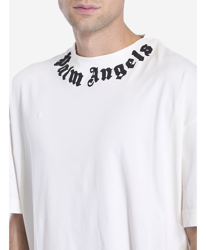 PALM ANGELS - Neck Logo t-shirt