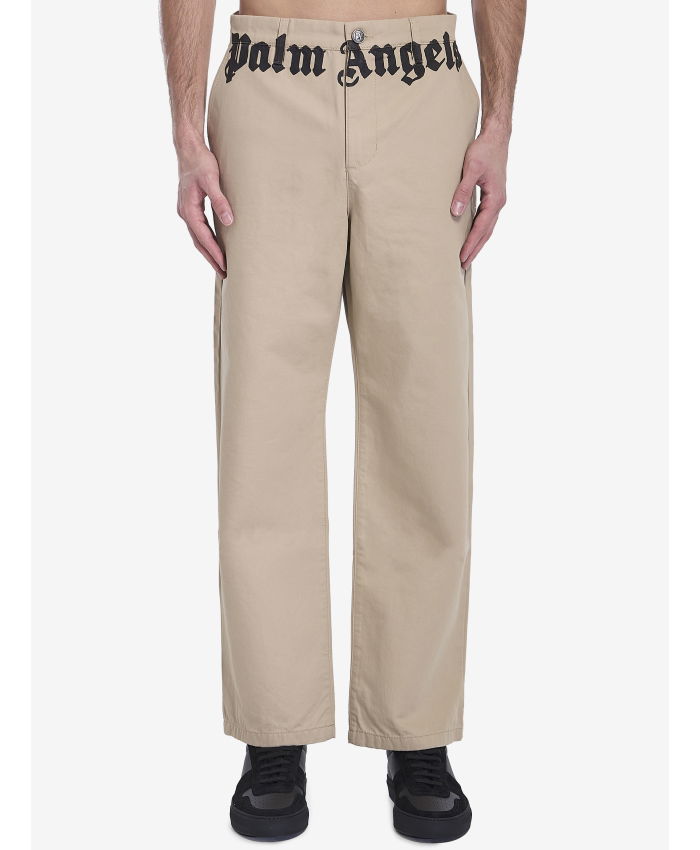 PALM ANGELS - Chino pants with logo