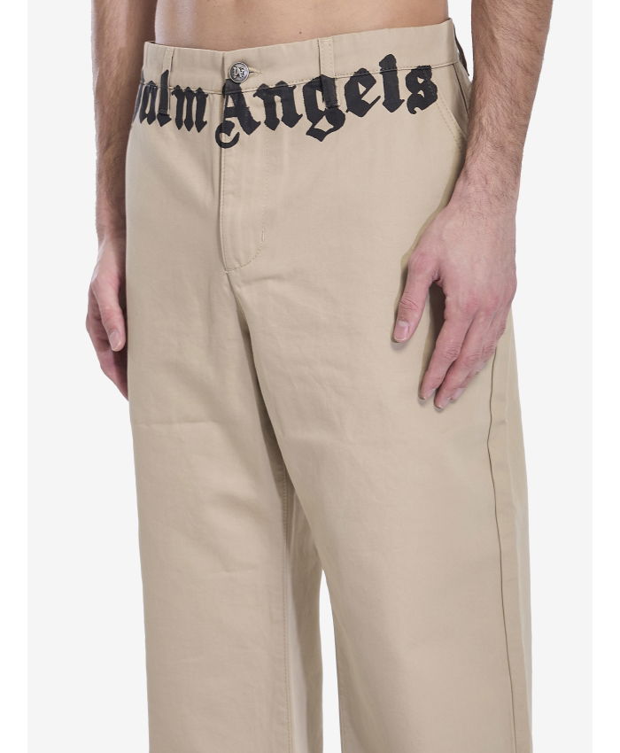 PALM ANGELS - Chino pants with logo