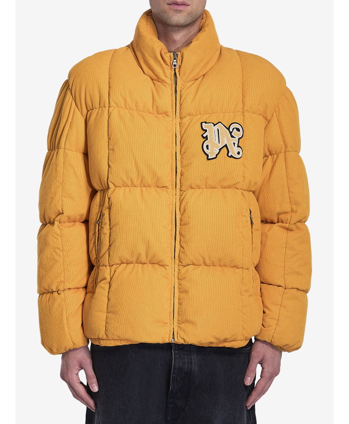 PALM ANGELS - Monogram corduroy puffer jacket