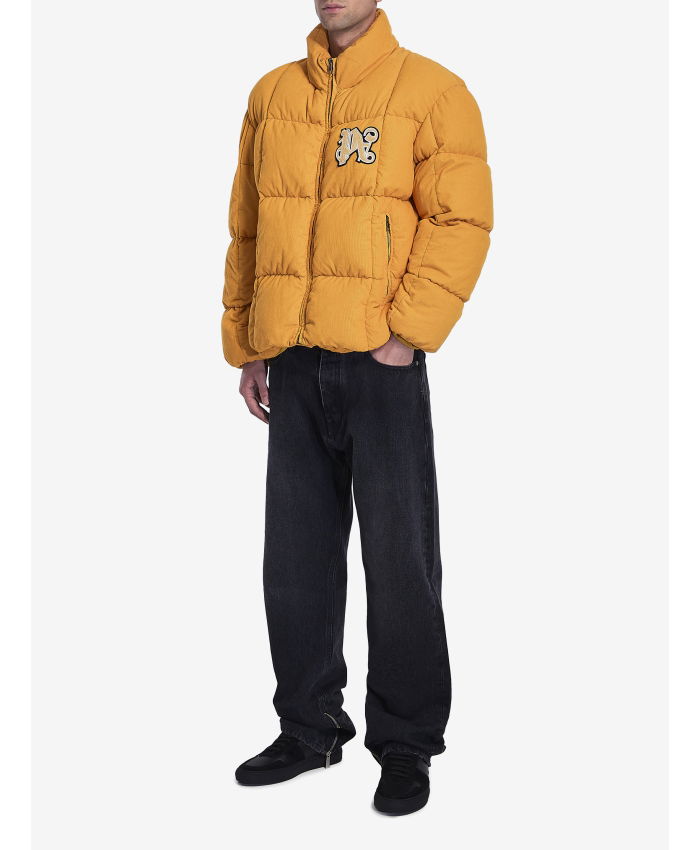 PALM ANGELS - Monogram corduroy puffer jacket