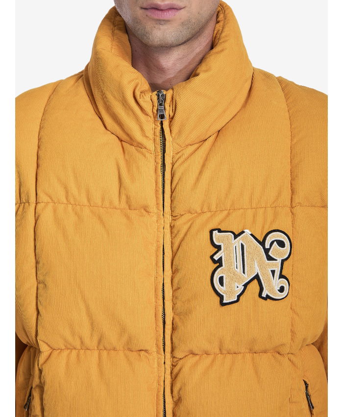 PALM ANGELS - Monogram corduroy puffer jacket