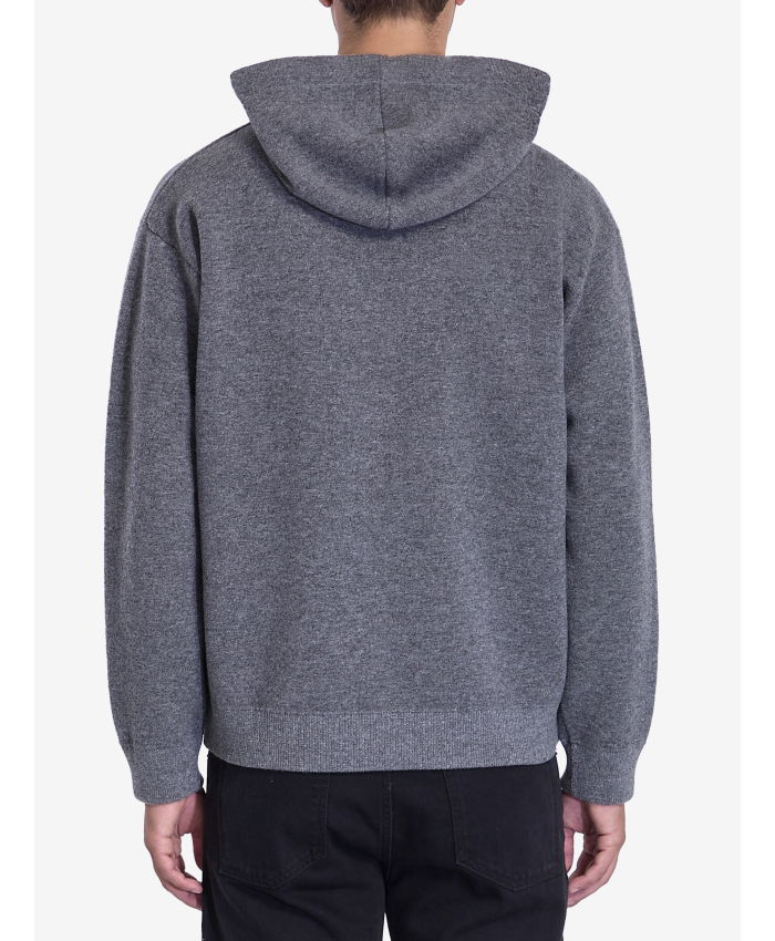 ROBERTO COLLINA - Zip-up hooded sweater