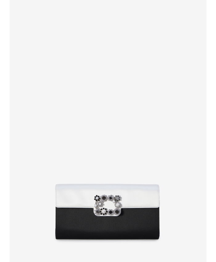 ROGER VIVIER - Envelope Flap Flower Buckle clutch