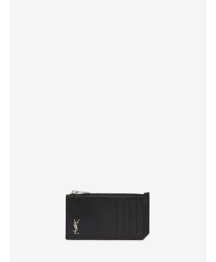 SAINT LAURENT - Tiny Cassandre Fragments cardholder