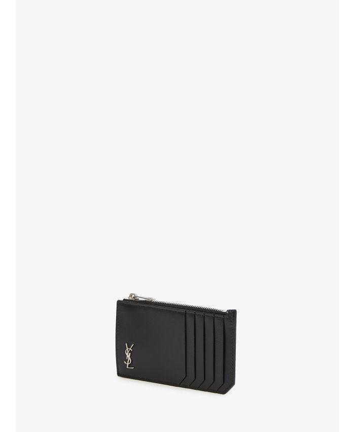 SAINT LAURENT - Tiny Cassandre Fragments cardholder