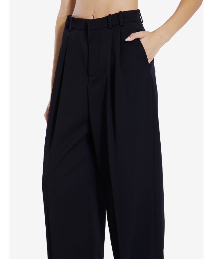 SAINT LAURENT - Trousers in grain de poudre