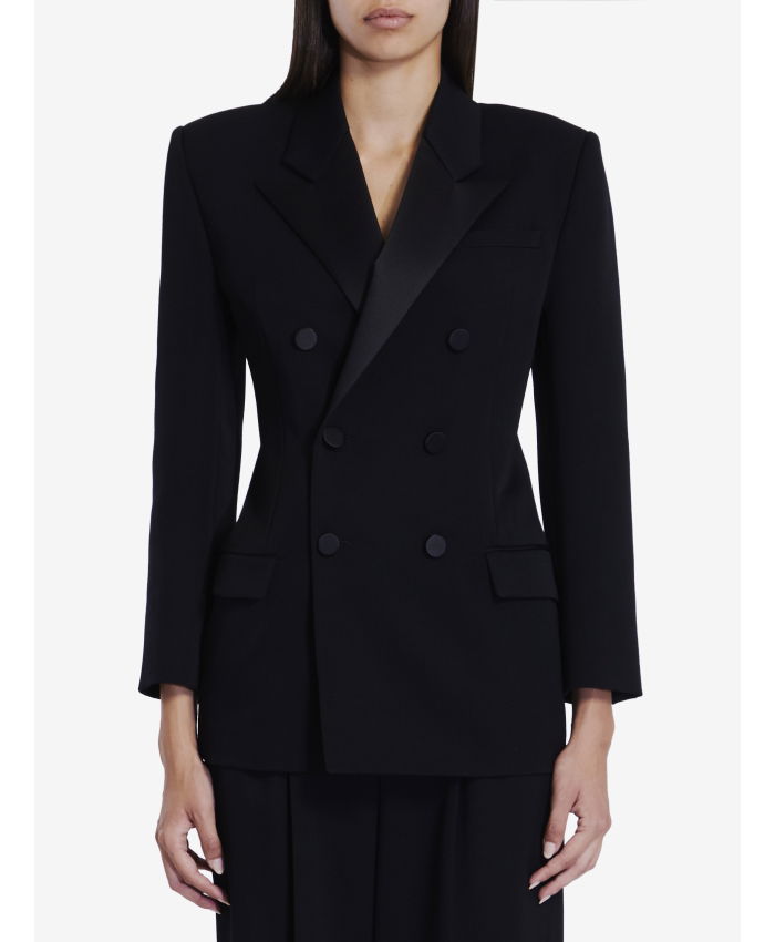 SAINT LAURENT - Tuxedo jacket in grain de poudre