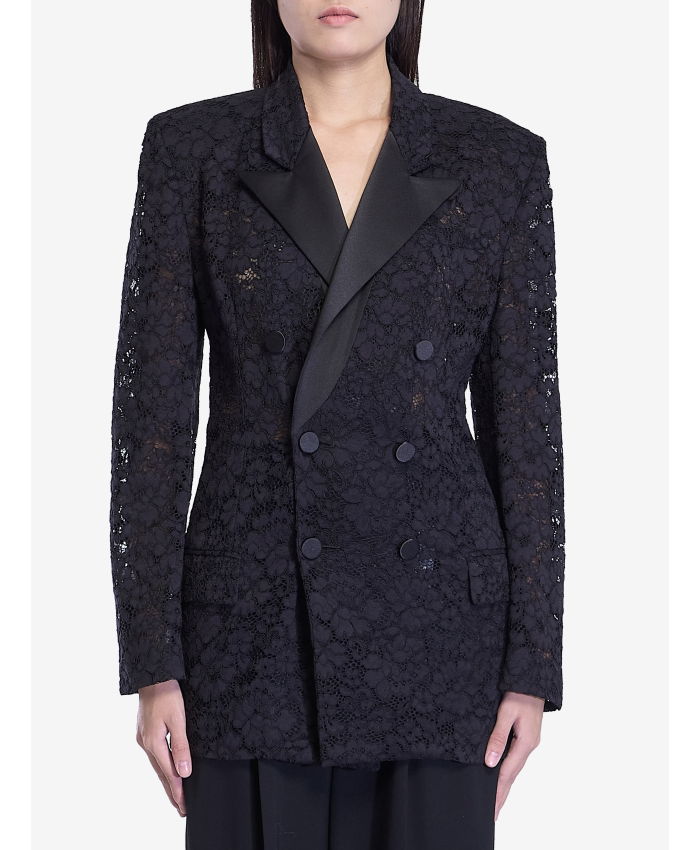 SAINT LAURENT - Tuxedo jacket in guipure