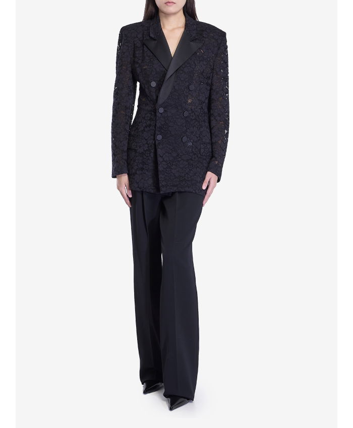 SAINT LAURENT - Tuxedo jacket in guipure