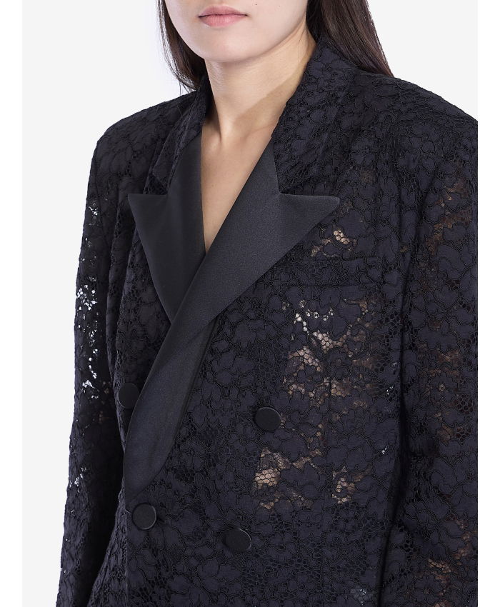 SAINT LAURENT - Tuxedo jacket in guipure