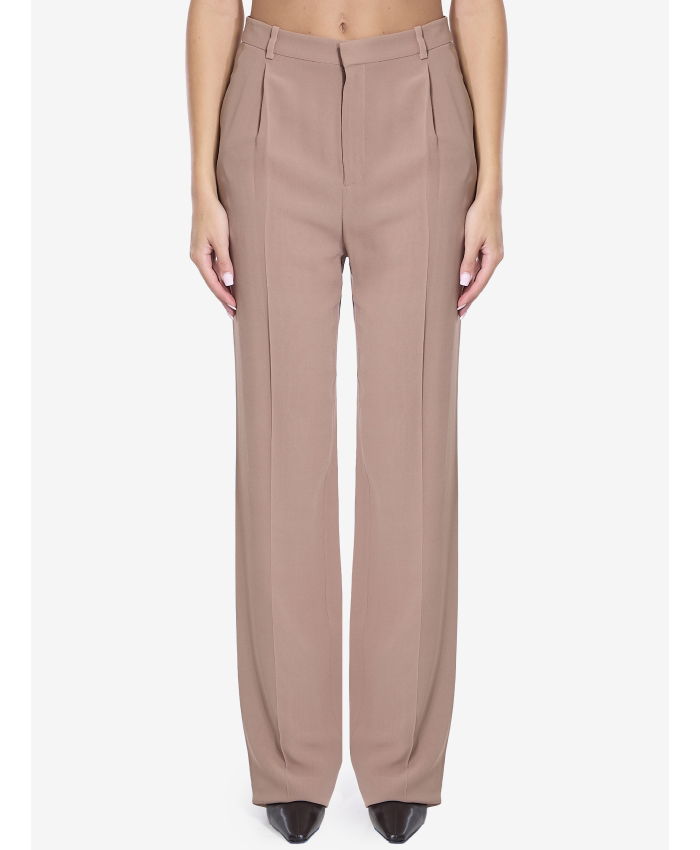 SAINT LAURENT - Silk crepe trousers