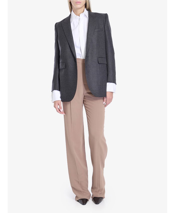 SAINT LAURENT - Silk crepe trousers