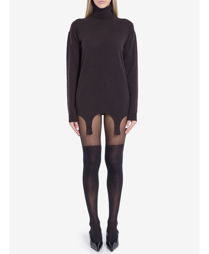 SAINT LAURENT - Turtleneck garter sweater