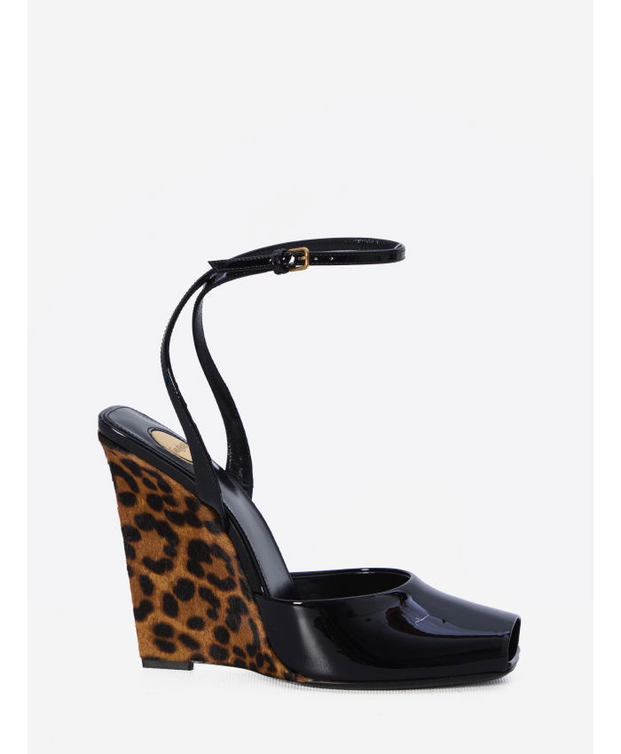 SAINT LAURENT - La Scandale wedge sandals