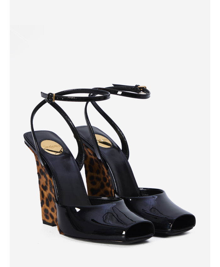 SAINT LAURENT - La Scandale wedge sandals