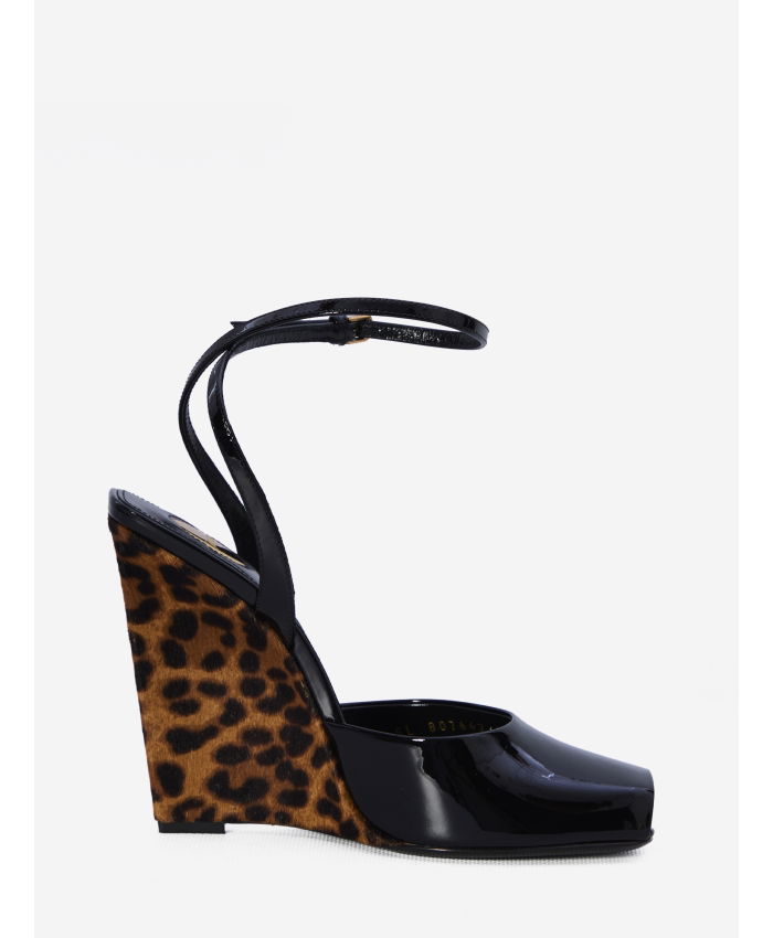 SAINT LAURENT - La Scandale wedge sandals