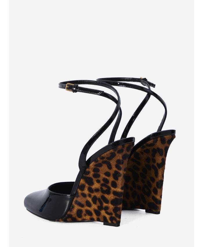 SAINT LAURENT - La Scandale wedge sandals