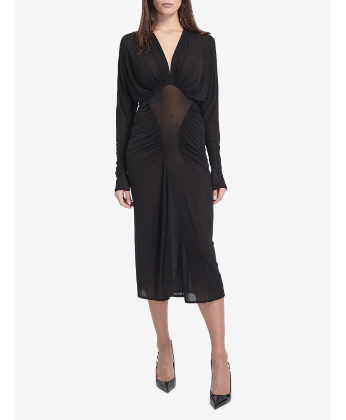 SAINT LAURENT - Ruched midi dress