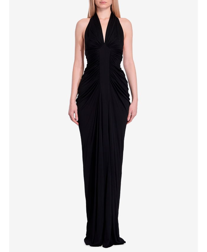 SAINT LAURENT - Halter V long dress