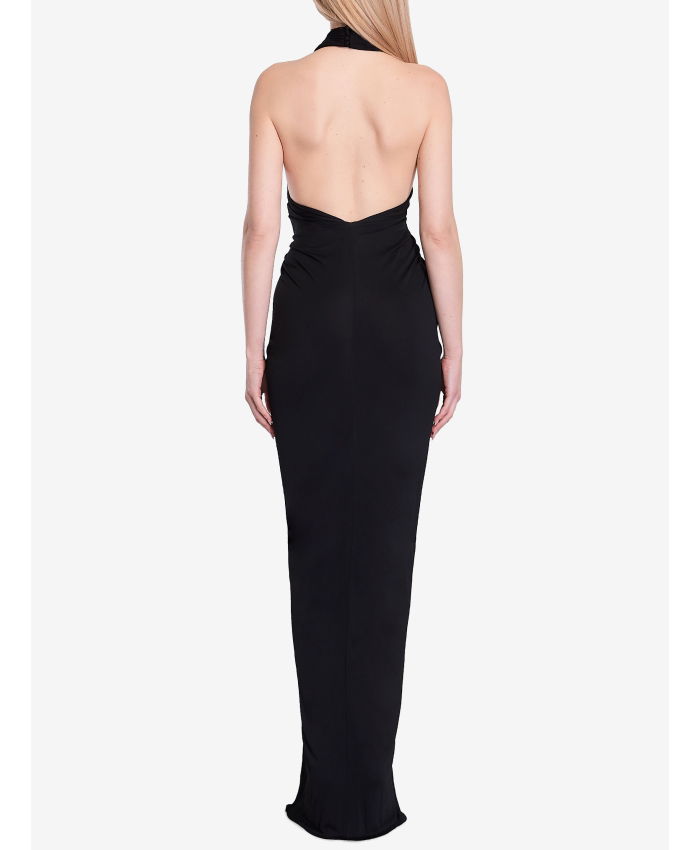 SAINT LAURENT - Halter V long dress