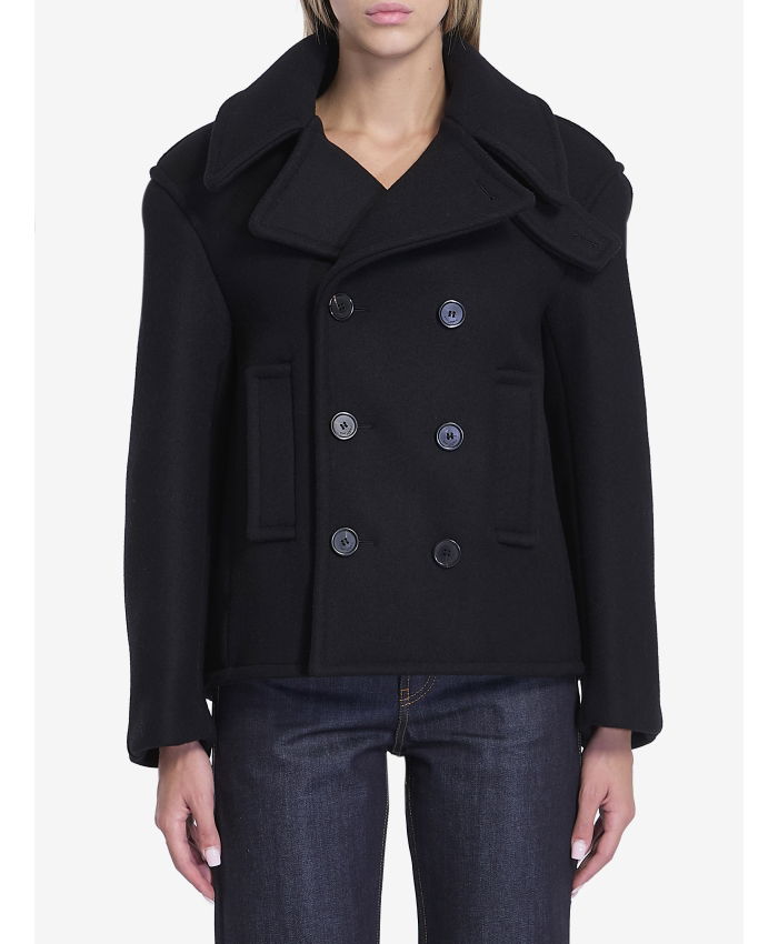 SAINT LAURENT - Oversize pea coat in wool