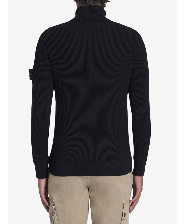 STONE ISLAND - Turtleneck sweater in wool