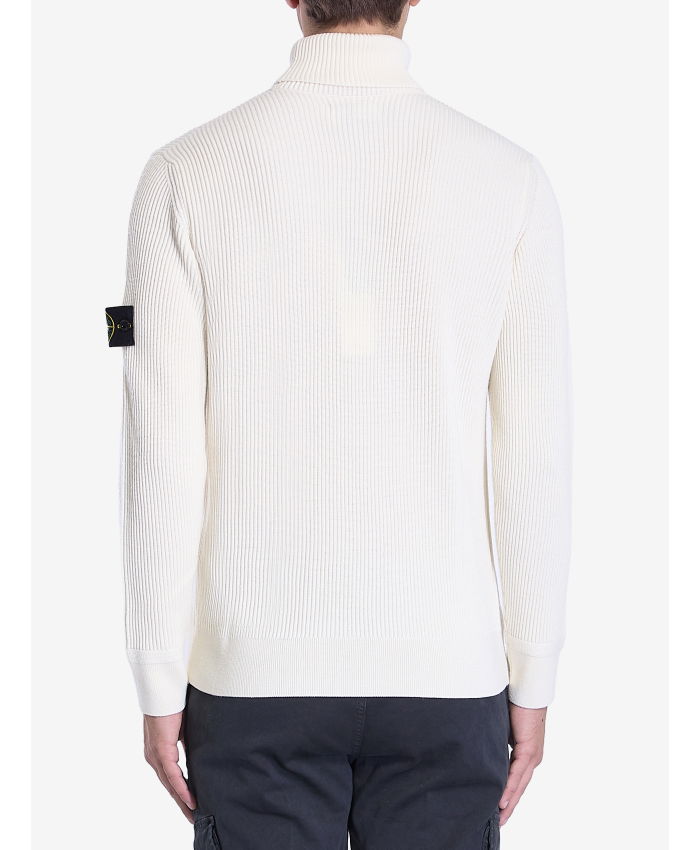 STONE ISLAND - Turtleneck sweater in wool