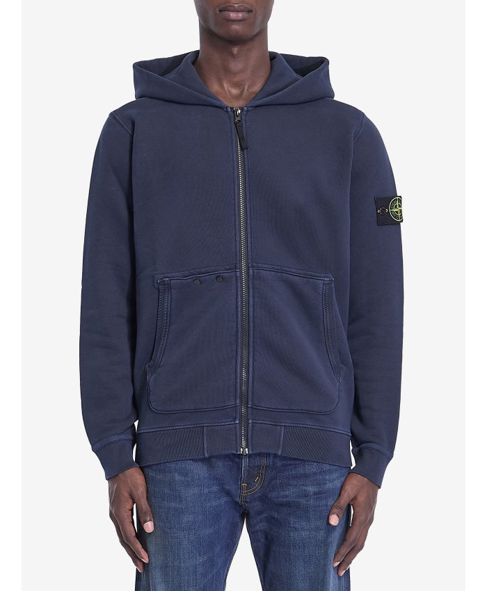 Stone island zip up hoodie sale