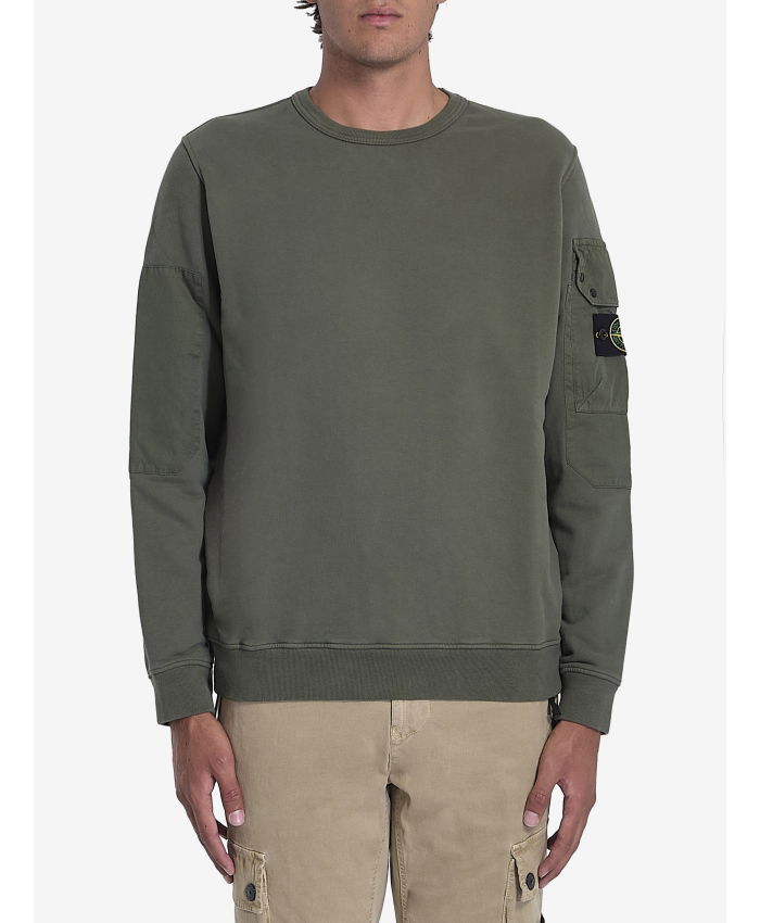 STONE ISLAND - Cotton sweatshirt