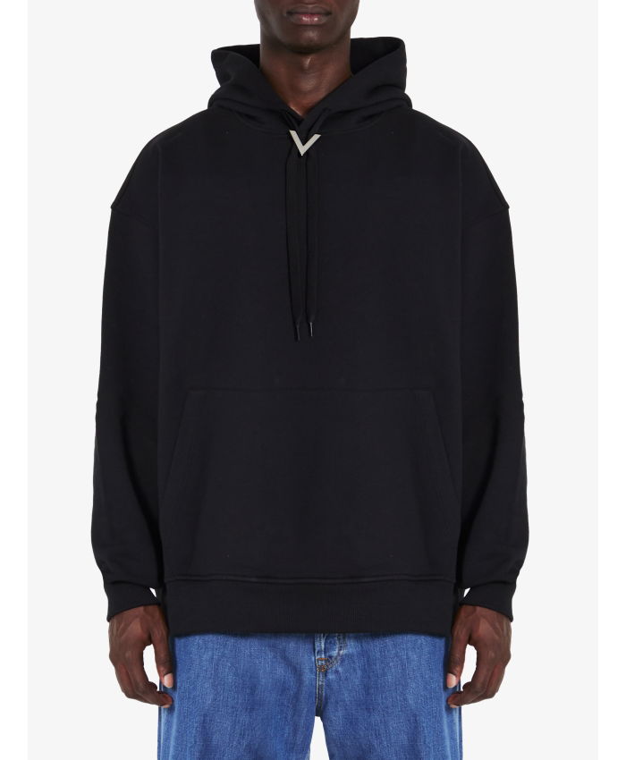 VALENTINO GARAVANI - Hoodie with metallic V Detail