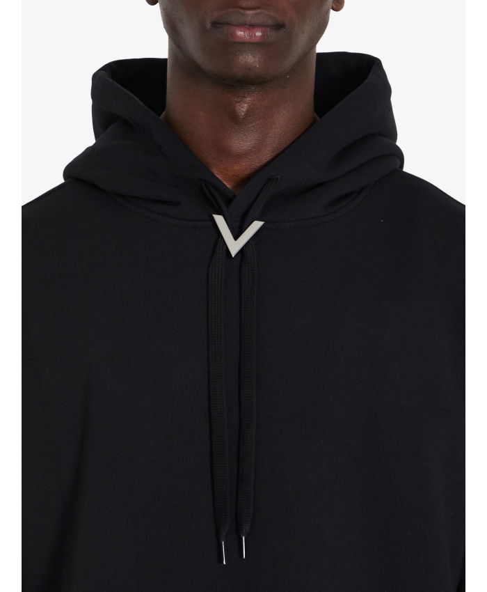 VALENTINO GARAVANI - Hoodie with metallic V Detail