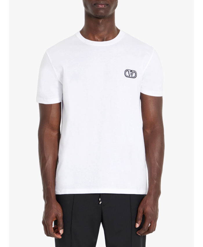 VALENTINO GARAVANI - T-shirt with VLogo Signature patch