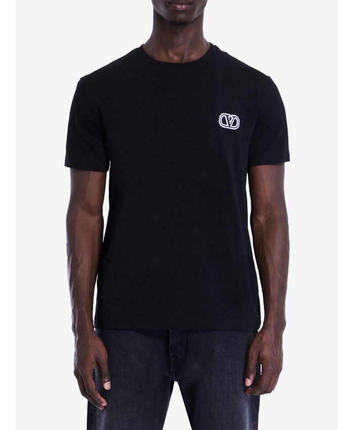 VALENTINO GARAVANI - T-shirt with VLogo Signature patch