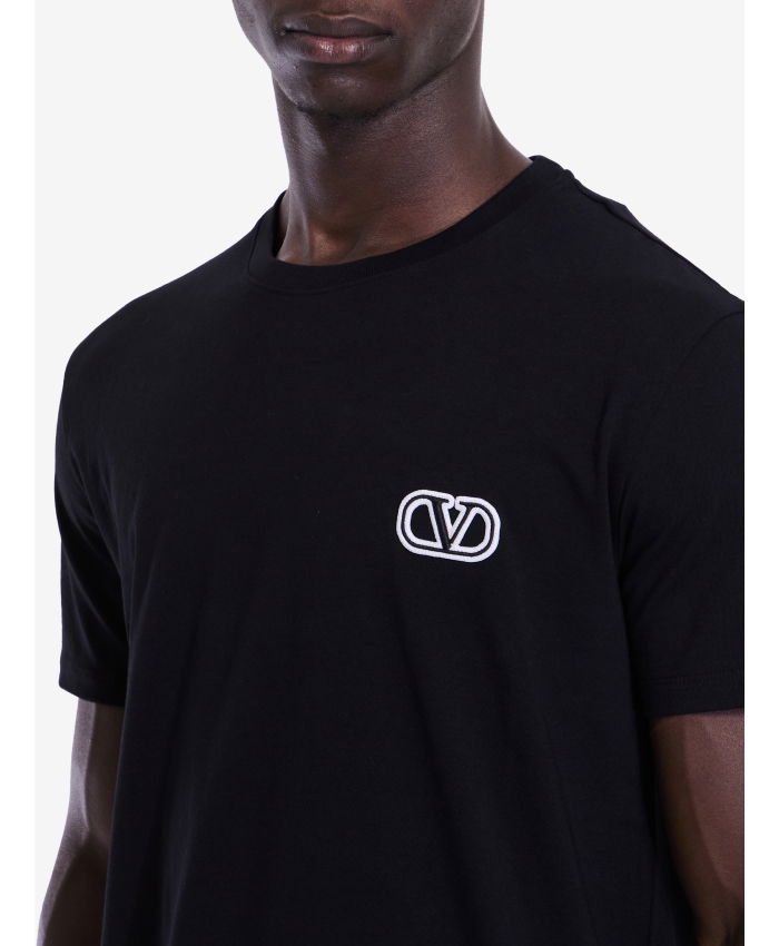 VALENTINO GARAVANI - T-shirt with VLogo Signature patch