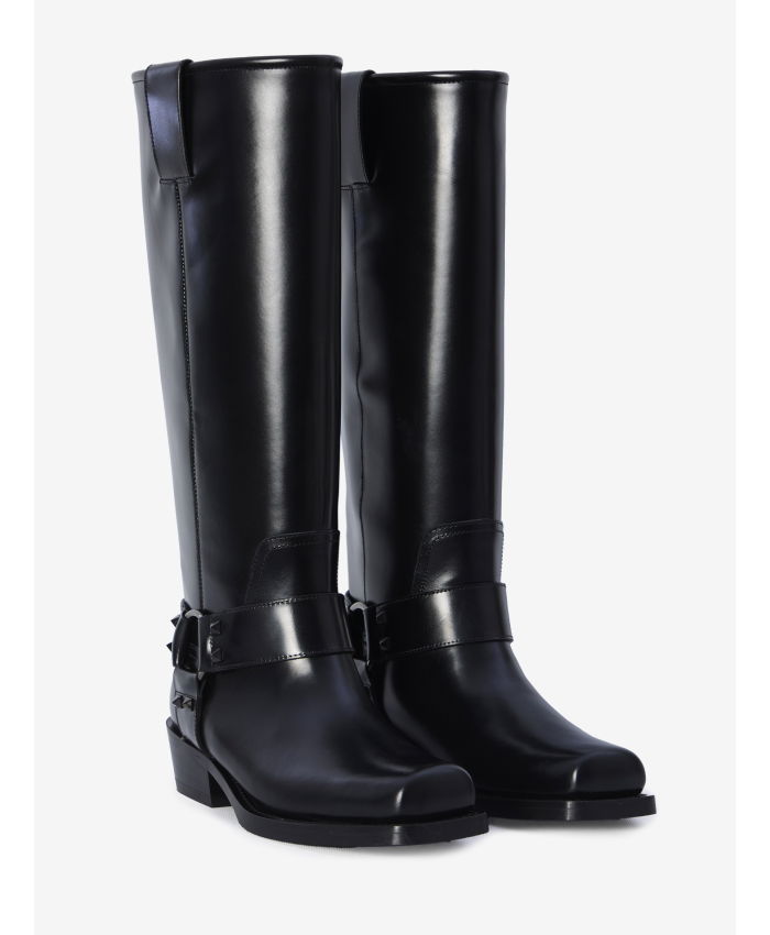 VALENTINO GARAVANI - Rockstud Biker boots