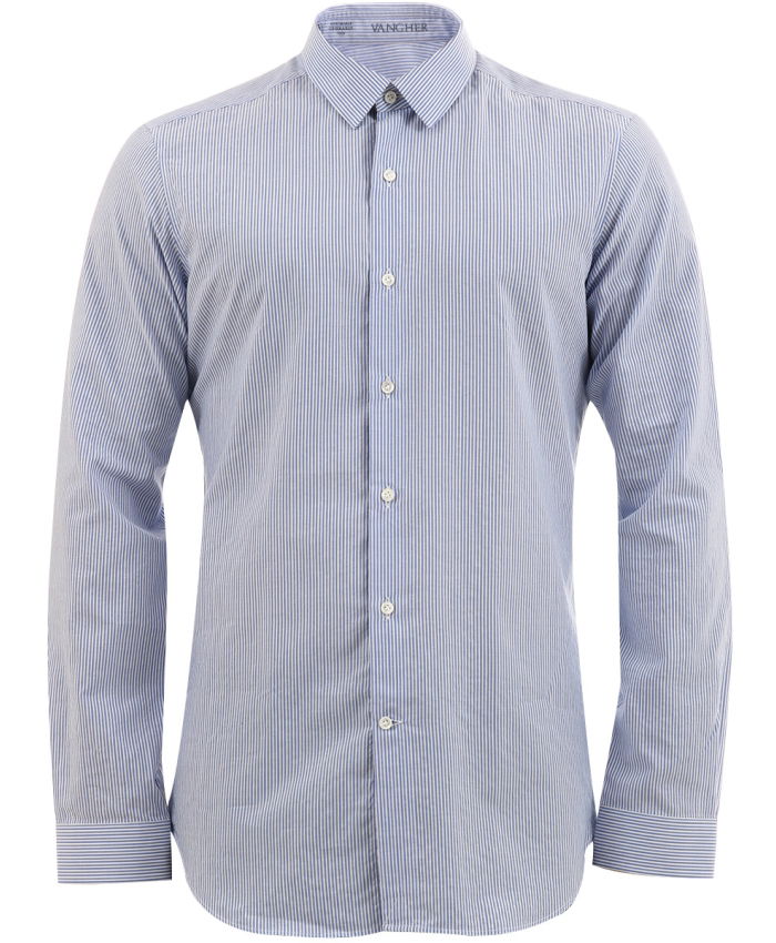 VANGHER - Light blue striped shirt