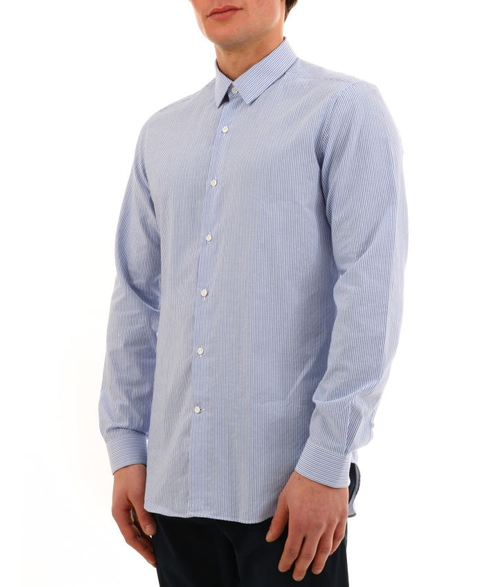 VANGHER - Light blue striped shirt