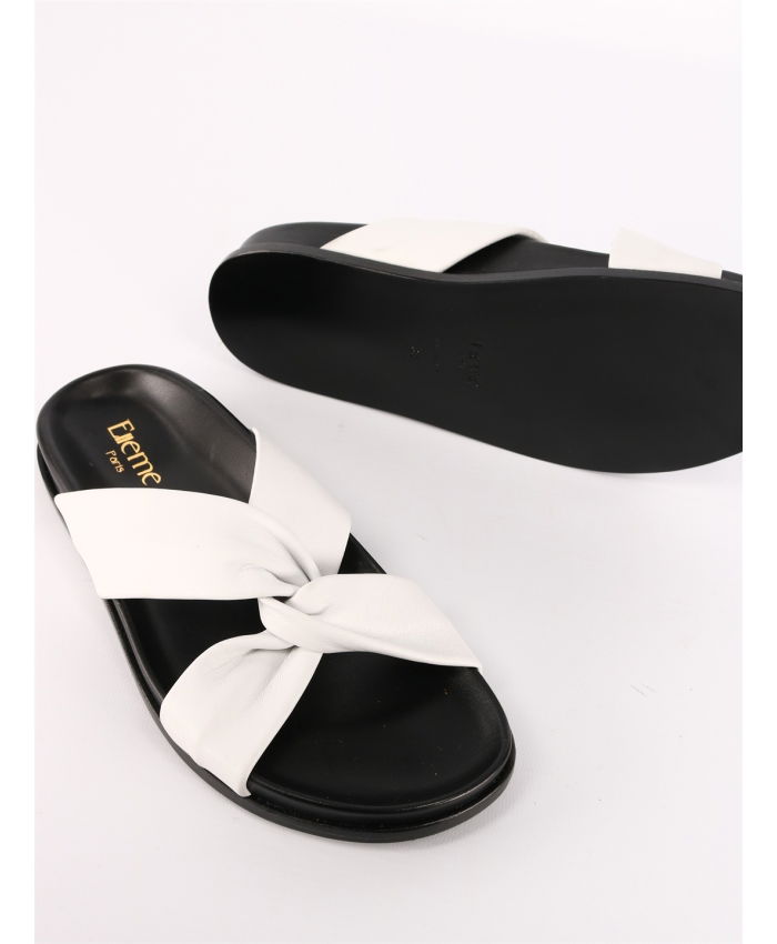 ELLEME - White leather sandals