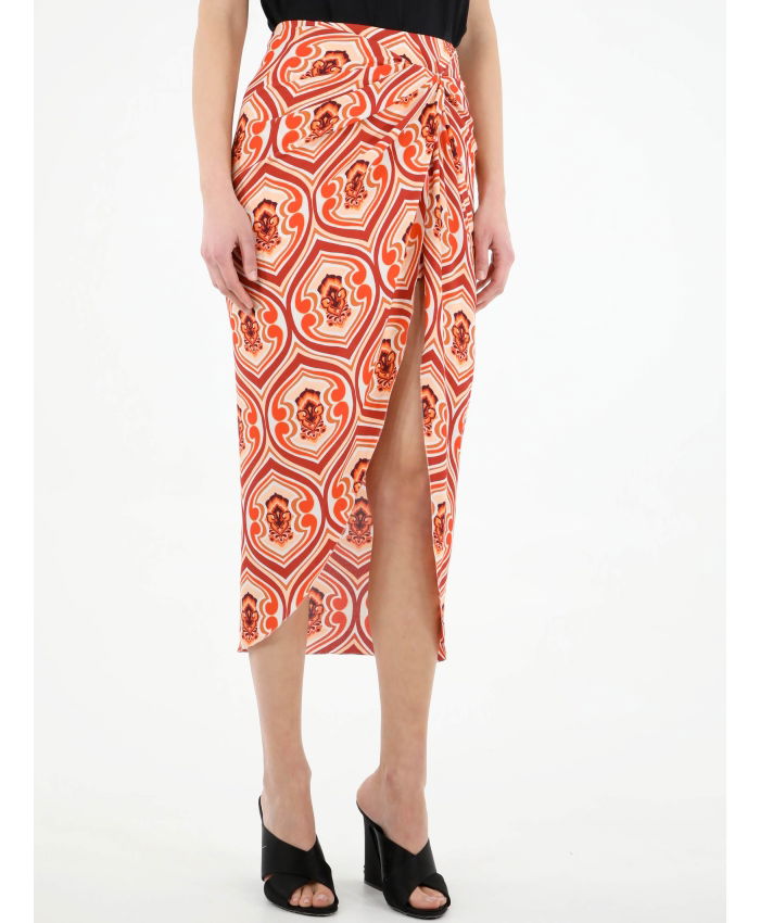 ETRO - Sarong skirt with graphic print