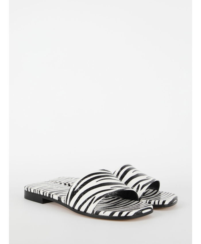 PARIS TEXAS - Zebra-print flat sandals