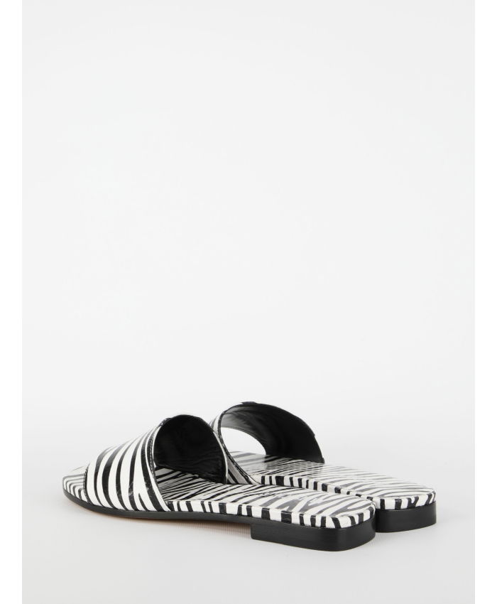 PARIS TEXAS - Zebra-print flat sandals