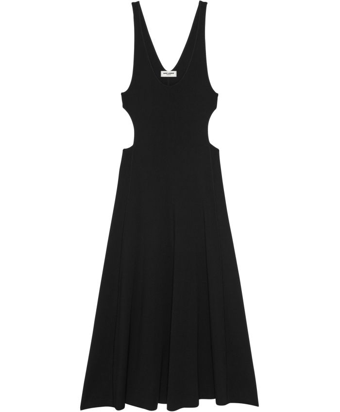 SAINT LAURENT - Cut-out wool dress