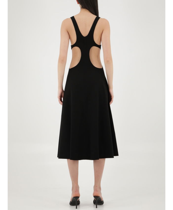 SAINT LAURENT - Cut-out wool dress