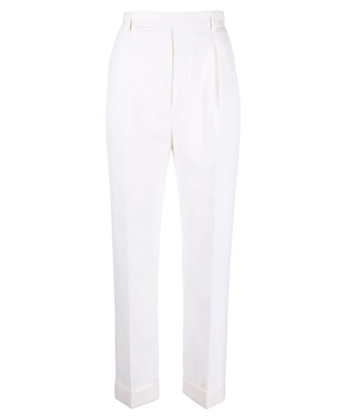 SAINT LAURENT - White tailored trousers