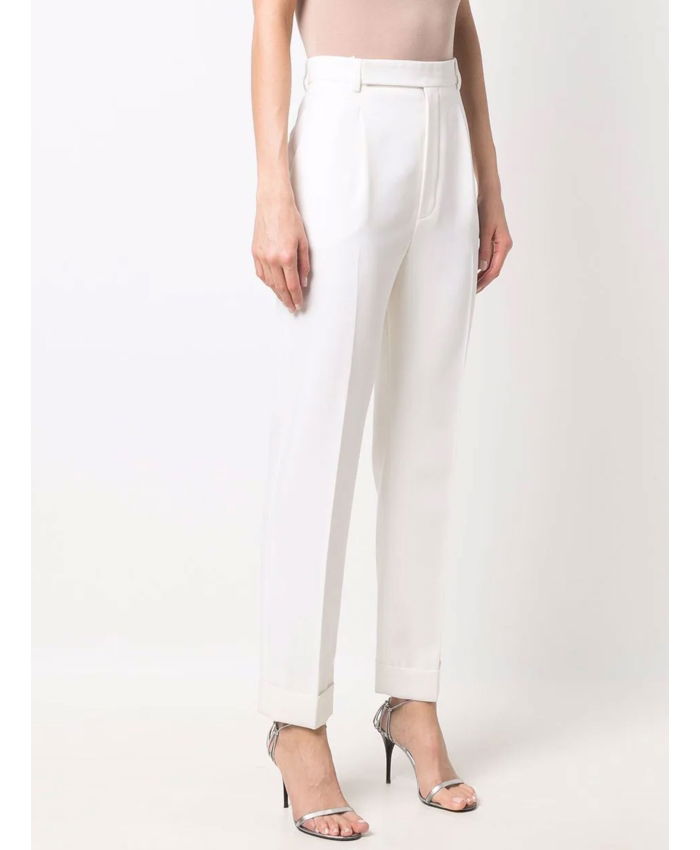 SAINT LAURENT - White tailored trousers