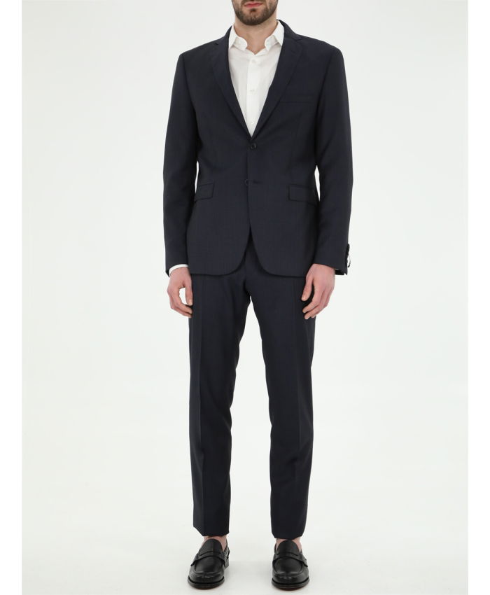 TONELLO - Blue wool pinstripe suit