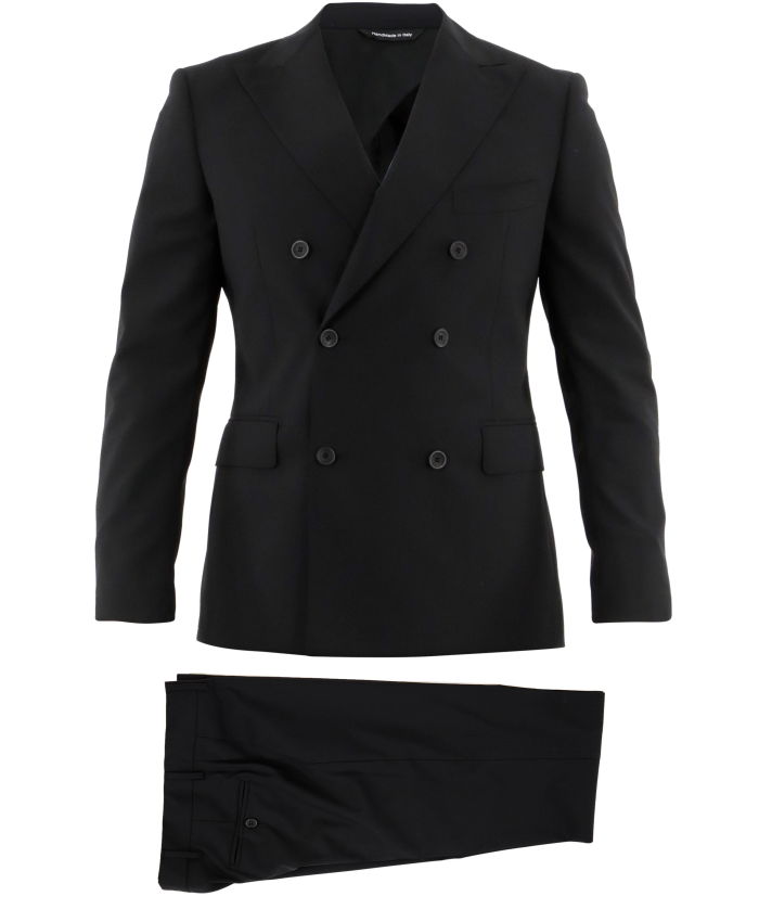 TONELLO - Black wool two-piece suit