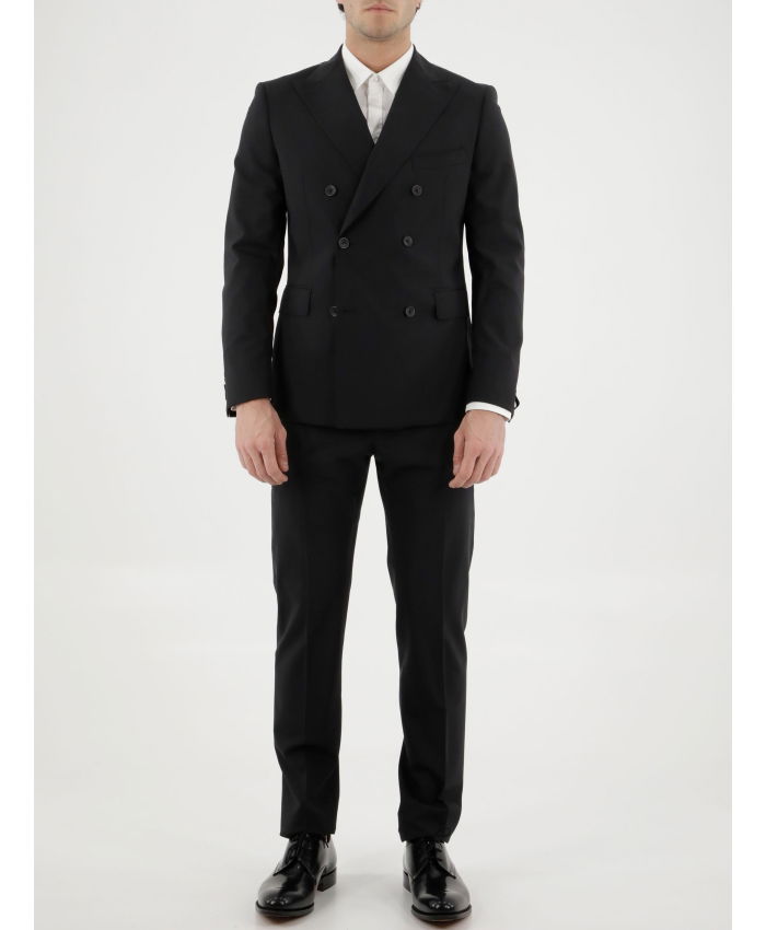 TONELLO - Black wool two-piece suit